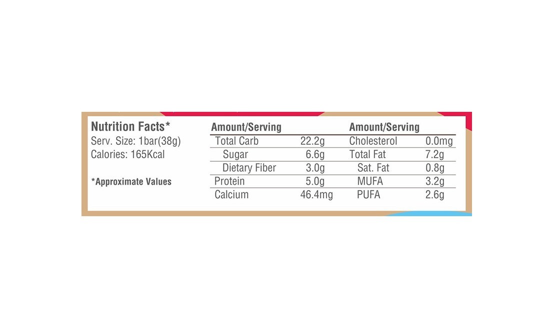 Yoga Bar Multigrain Energy Bar Vanilla Almond   Pack  38 grams